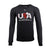 USA x Baseballism Long Sleeve Grey Traditional Tee