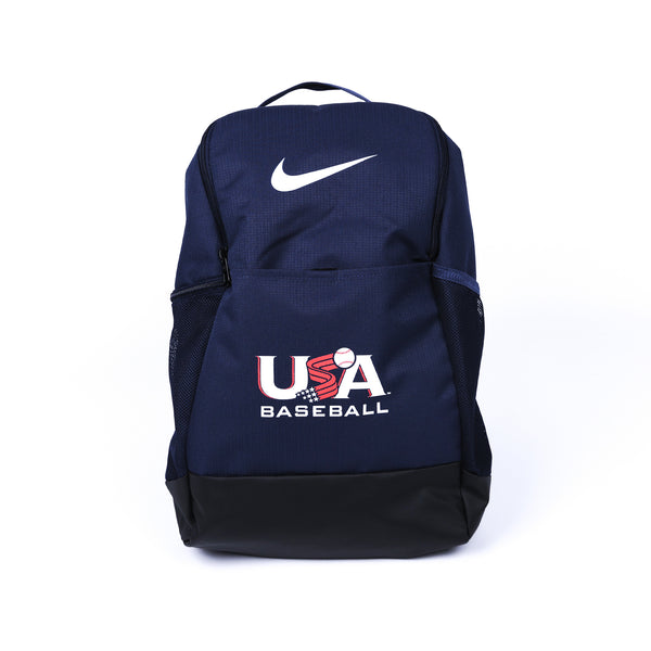 Nike Navy Traditional Logo Brasilia Backpack